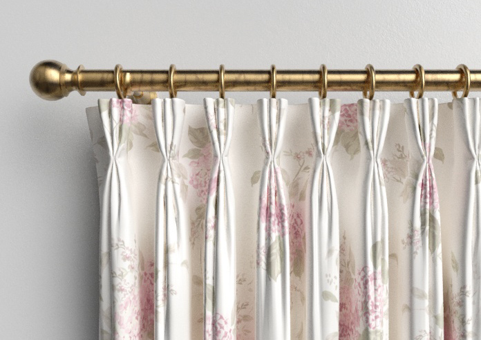 Shabby Chic by Rachel Ashwell Belle Hydrangea, Powder Pink - Made to Measure Curtains - Image 11